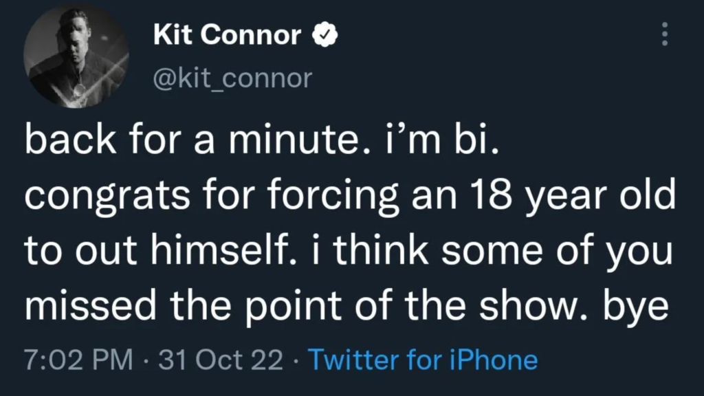 Kit Connor's sexuality